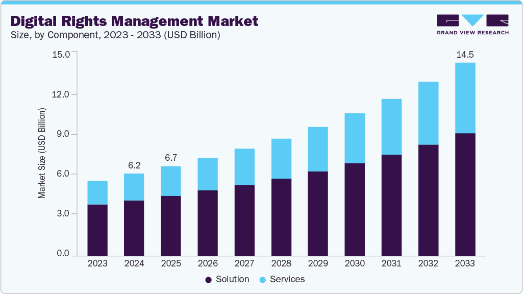 Digital rights management market size and growth forecast (2023-2033) Digital rights management market size and growth forecast (2023-2033)